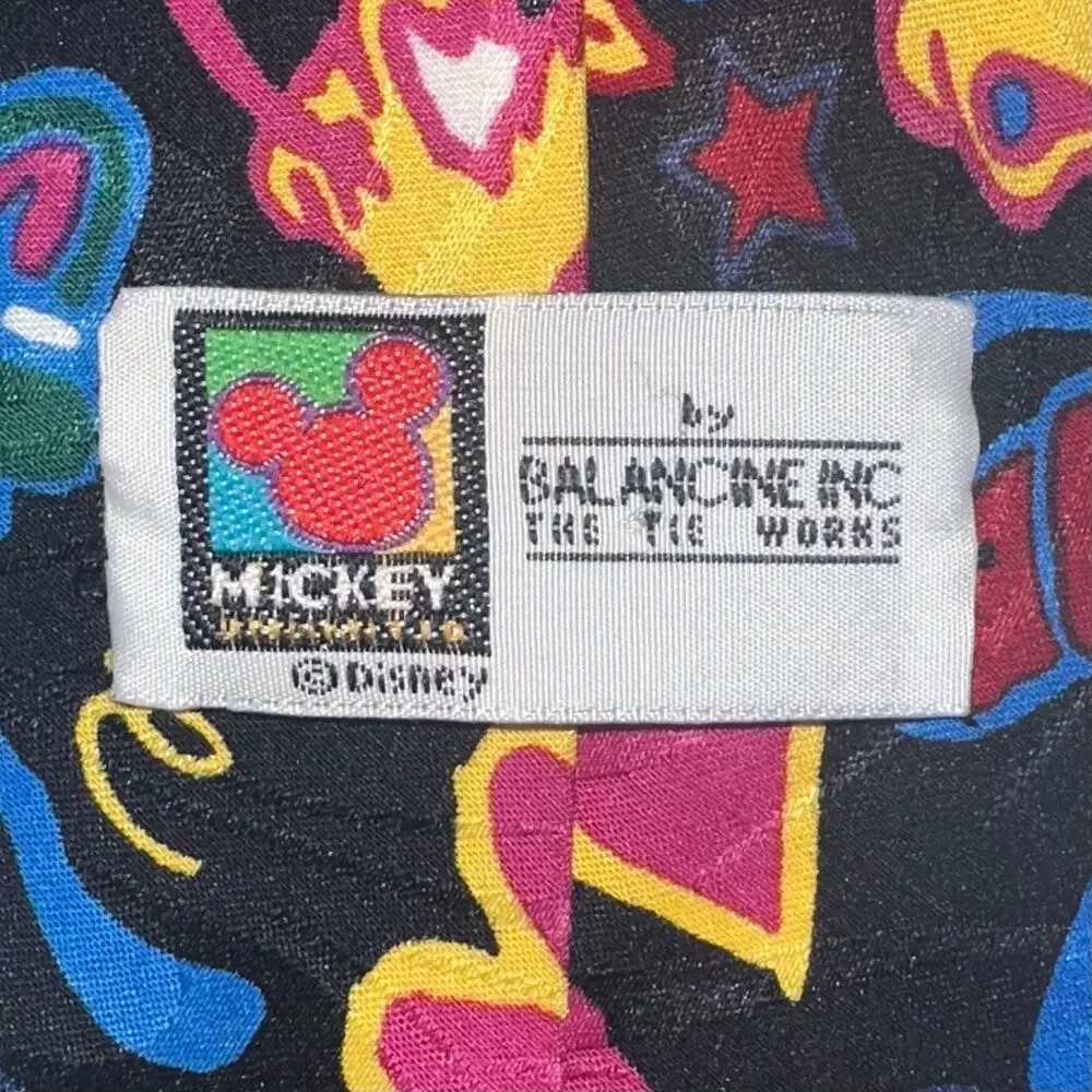 Vintage Disney Mickey Unlimited Fab Five Mickey Minnie Goofy Daffy Pluto Tie